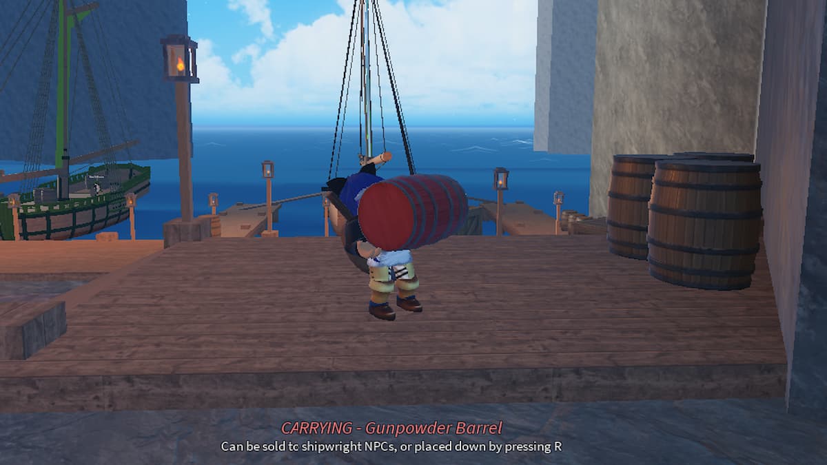 How to Sell Gunpowder Barrel in Arcane Odyssey Roblox Pro Game Guides