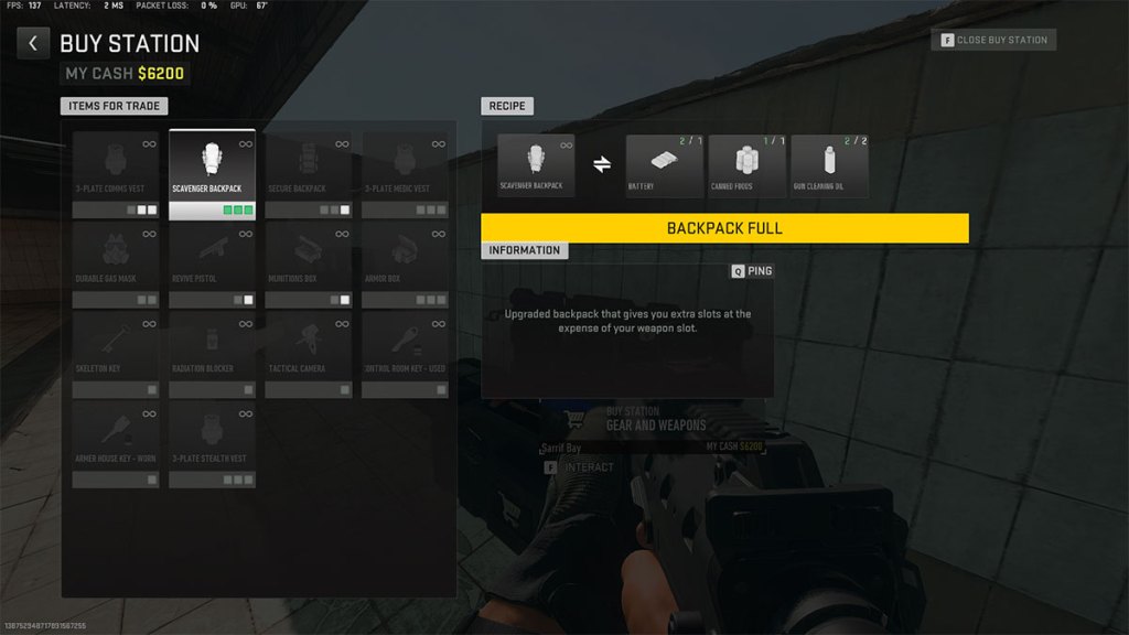 Secure and Scavenger Backpacks in DMZ, explained Pro Game Guides