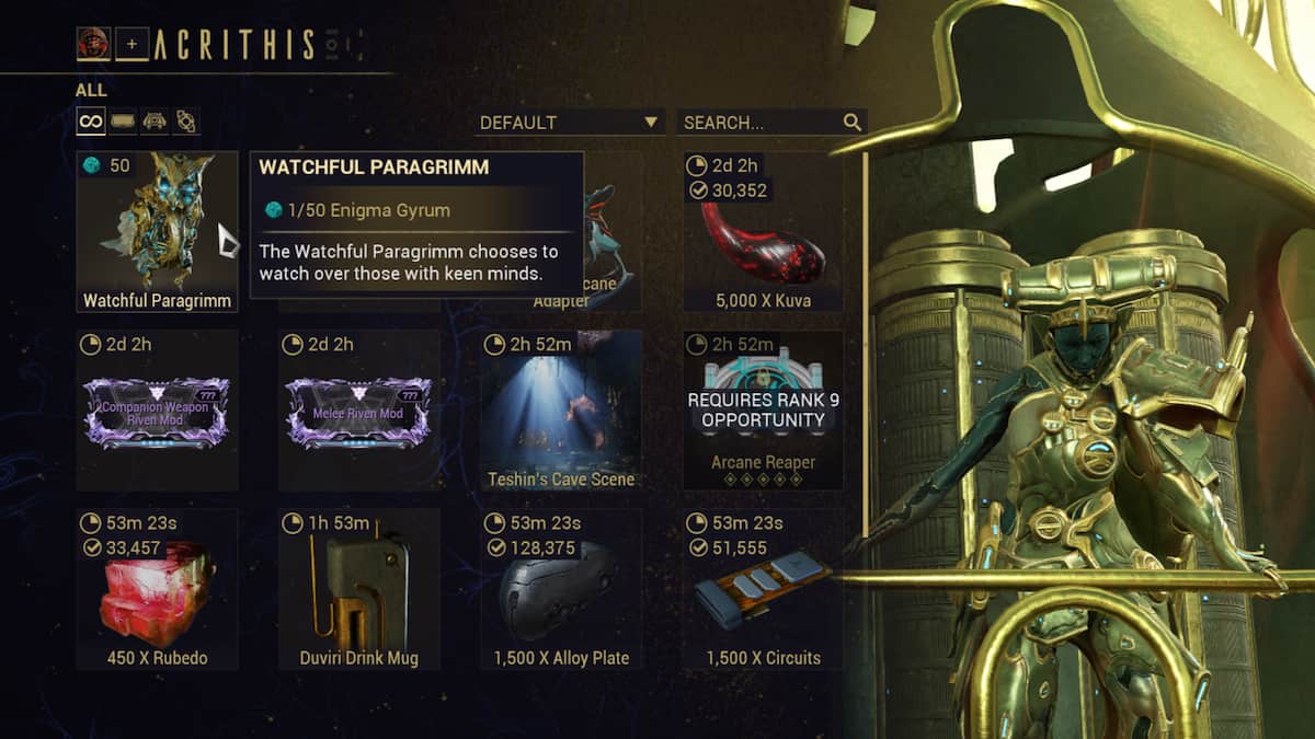 How to get Enigma Gyrum in Warframe Pro Game Guides