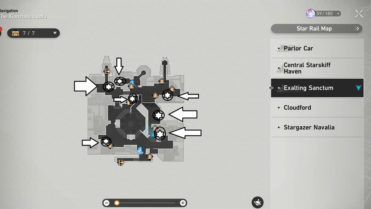 All Exalting Sanctum Treasure Chest Locations in Honkai Star Rail Pro