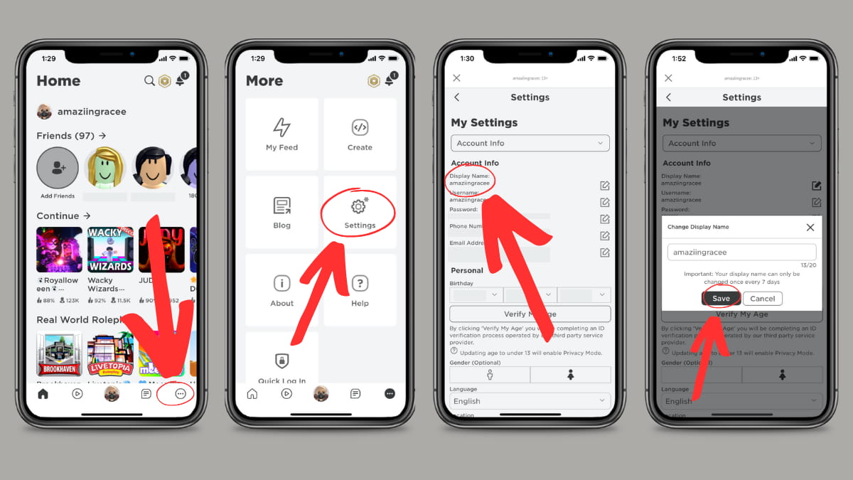 Change Display Name on Roblox in 3 steps