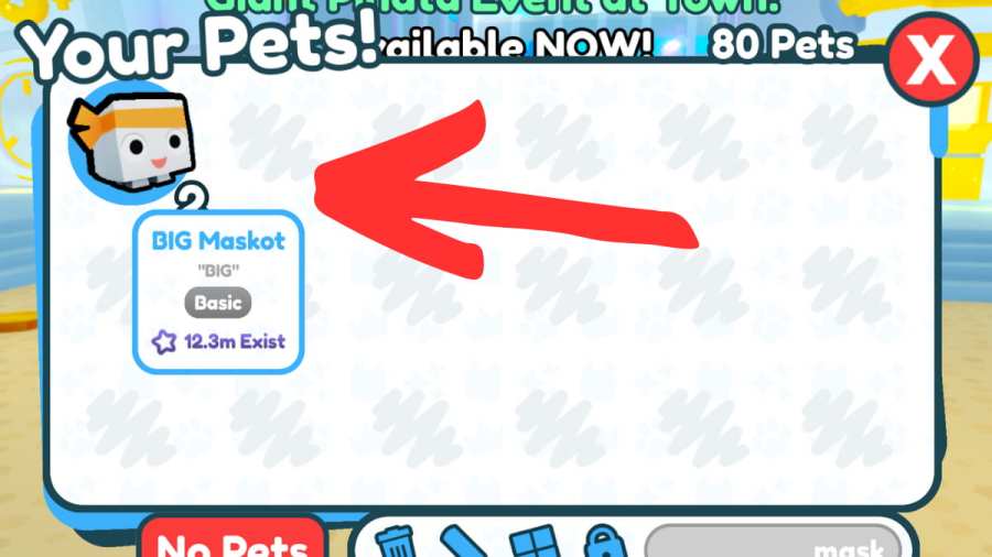 How to get the Huge Maskot pet in Pet Simulator X Roblox Pro Game