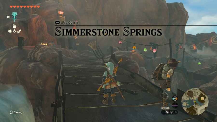 Simmerstone Springs quest from TOTK