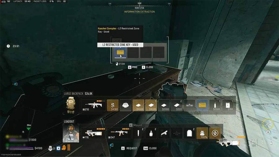 Where to use L2 Restricted Zone Key in Koschei Complex DMZ Pro Game