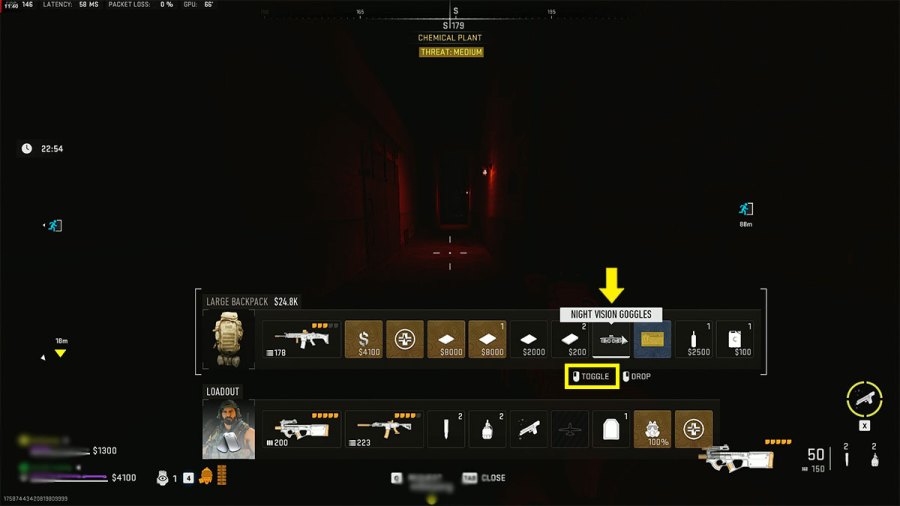 How to equip Night Vision Goggles in DMZ Pro Game Guides