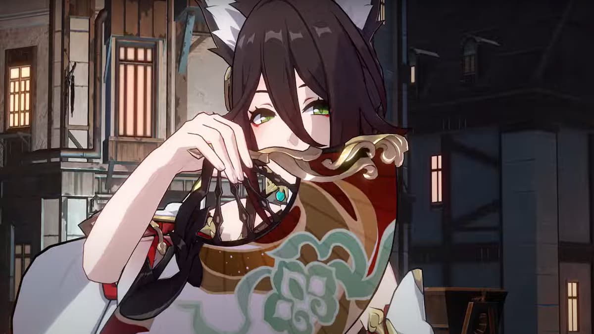 Tingyun using her fan in Honkai Star Rail