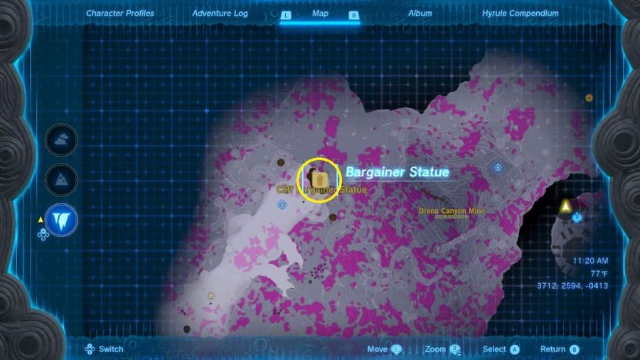 All Bargainer Statue Locations (Map) in TOTK (Zelda Tears of the