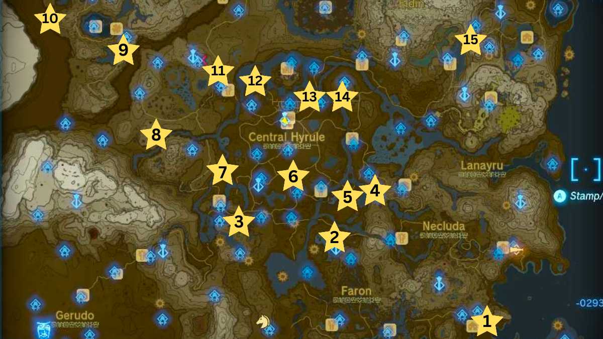 Battle Talus Zelda Tears Of The Kingdom TOTK Game   Zelda Tears Of The Kingdom Totk Battle Talus Locations Hyrule Map 