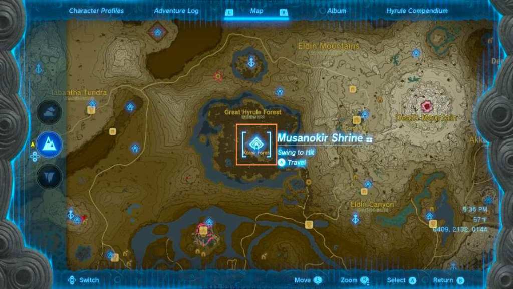 Musanokir Shrine Swing To Hit Solution In Totk Zelda Tears Of The