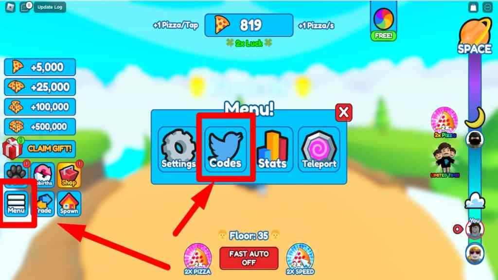 +1 Pizza Per Second Codes | Pro Game Guides