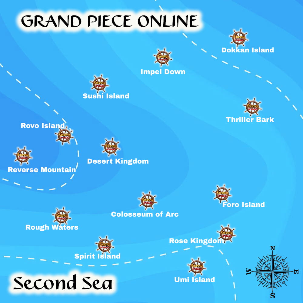 Grand Piece Online Map - All Locations & Level Requirements - Pro Game ...