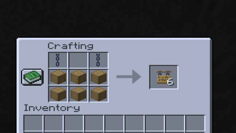 How to craft a Hanging Sign in Minecraft | Pro Game Guides