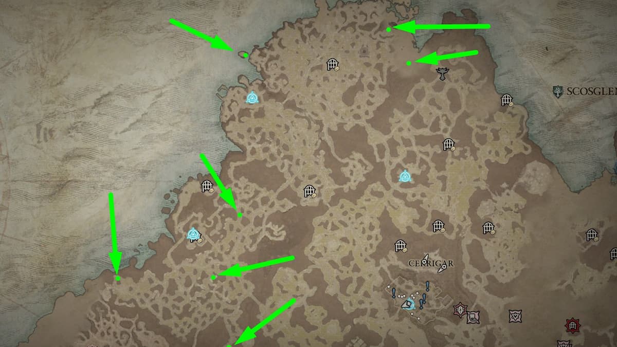 All Helltide Mystery Chest locations in Diablo 4