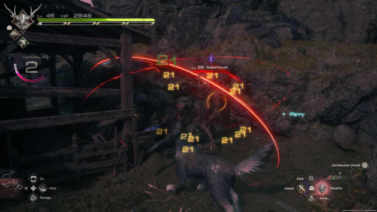 Clive using Zantetsuken in Final Fantasy 16