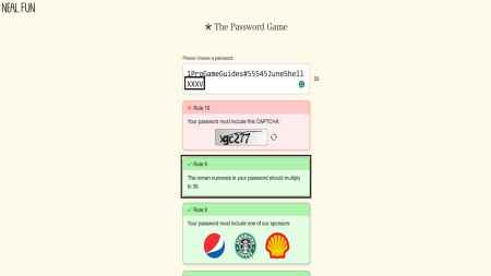 how to do rule 9 in password game