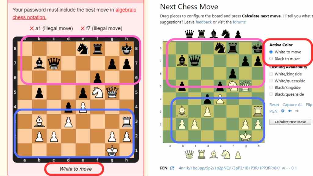 The Password Game: How to Beat Rule 16 (Algebraic Chess)