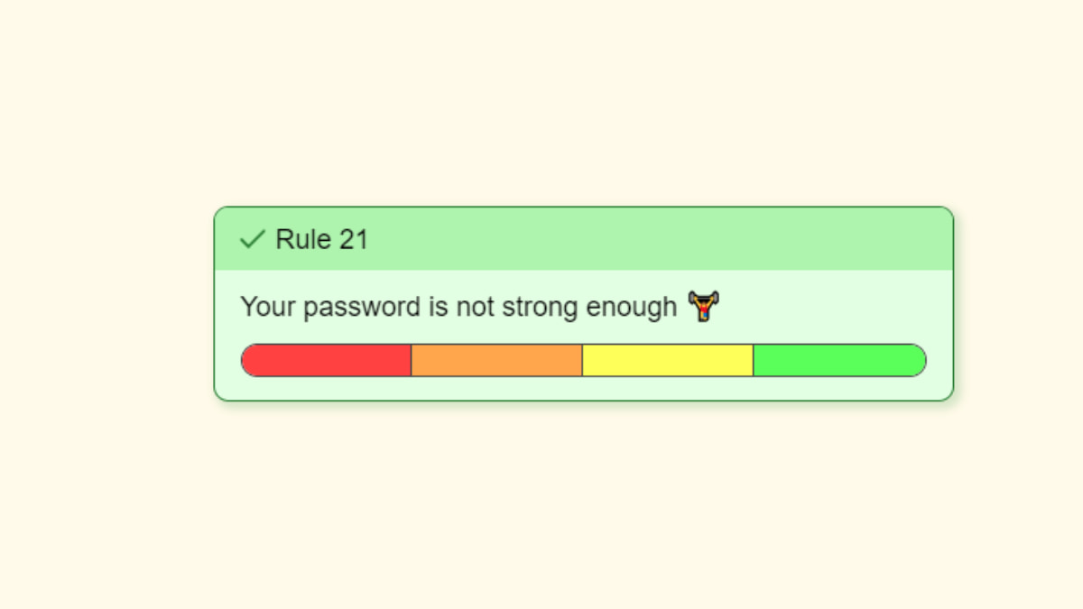 Password Game Rule 21 – How to make a strong password - Pro Game