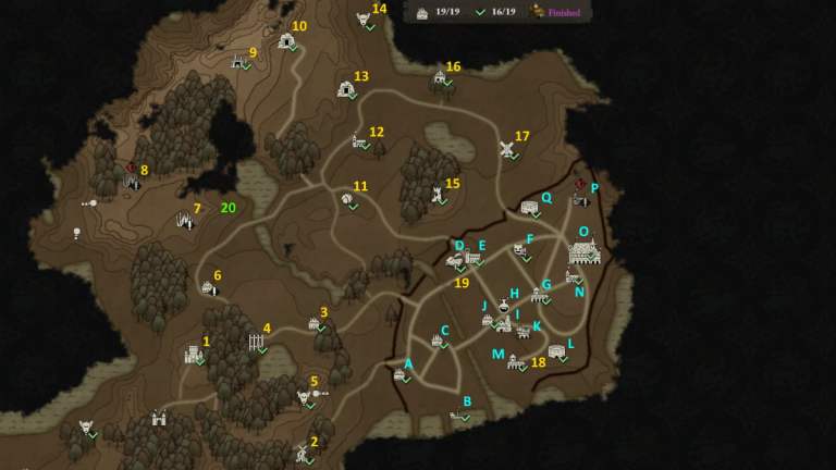 Wartales - Full Grinmeer Province Map & Locations Guide - Pro Game Guides