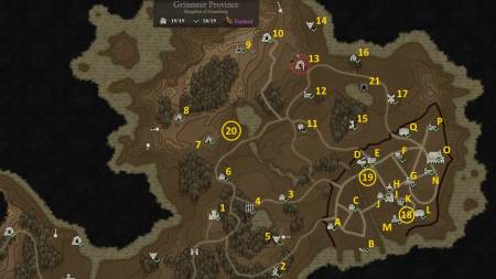 Full Wartales Grinmeer Province Map & Locations Guide - Pro Game Guides