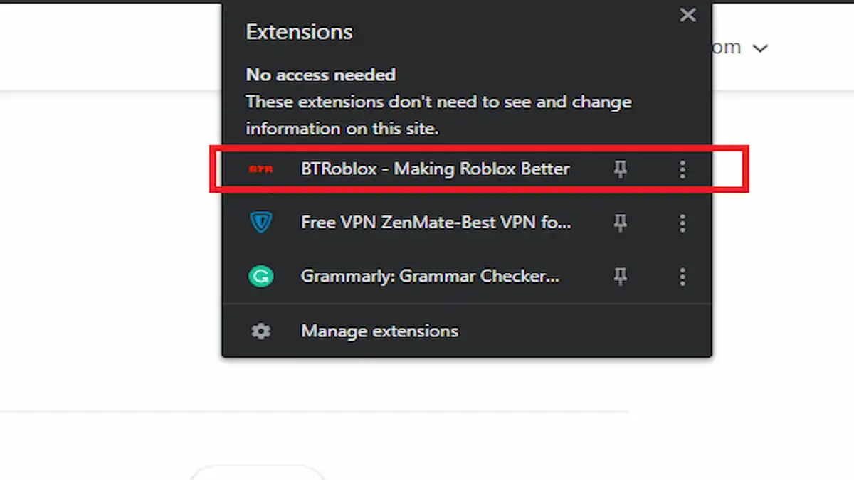 The BEST Roblox Extension (BTROBLOX) 