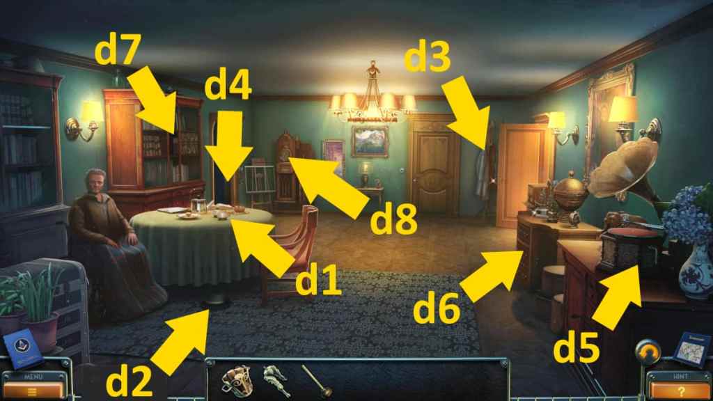 The Hall item order