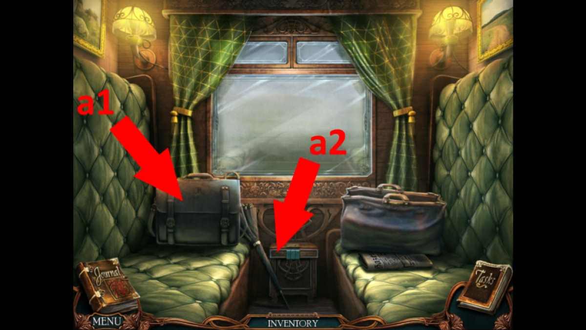 Victorian Mysteries The Yellow Room walkthrough - the train