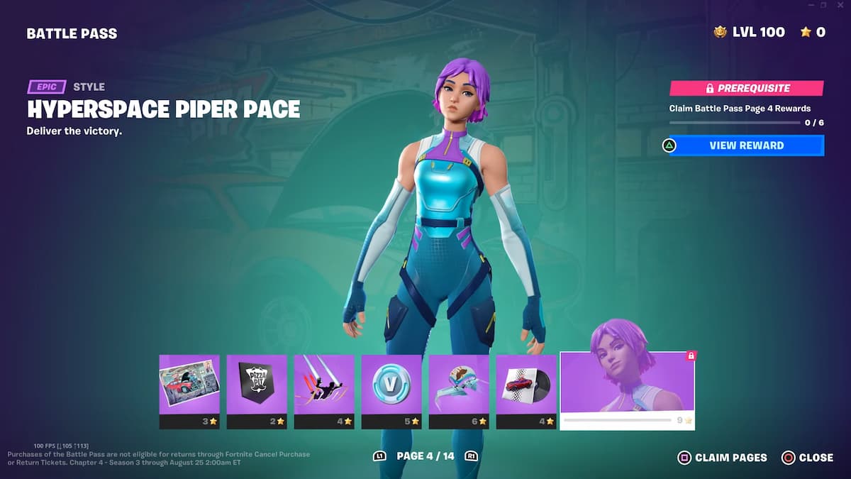 Fortnite Chapter 4 Season 4 Battle Pass Rewards Page 4