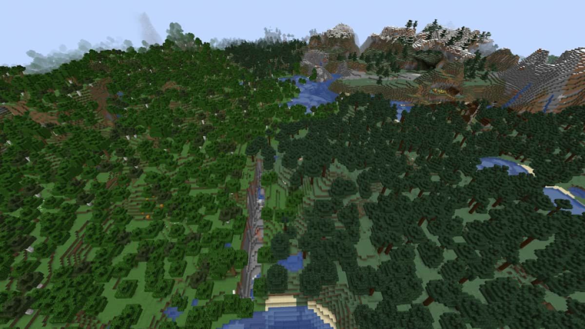 A Minecraft seed filled with forests and hidden Taiga Villages.