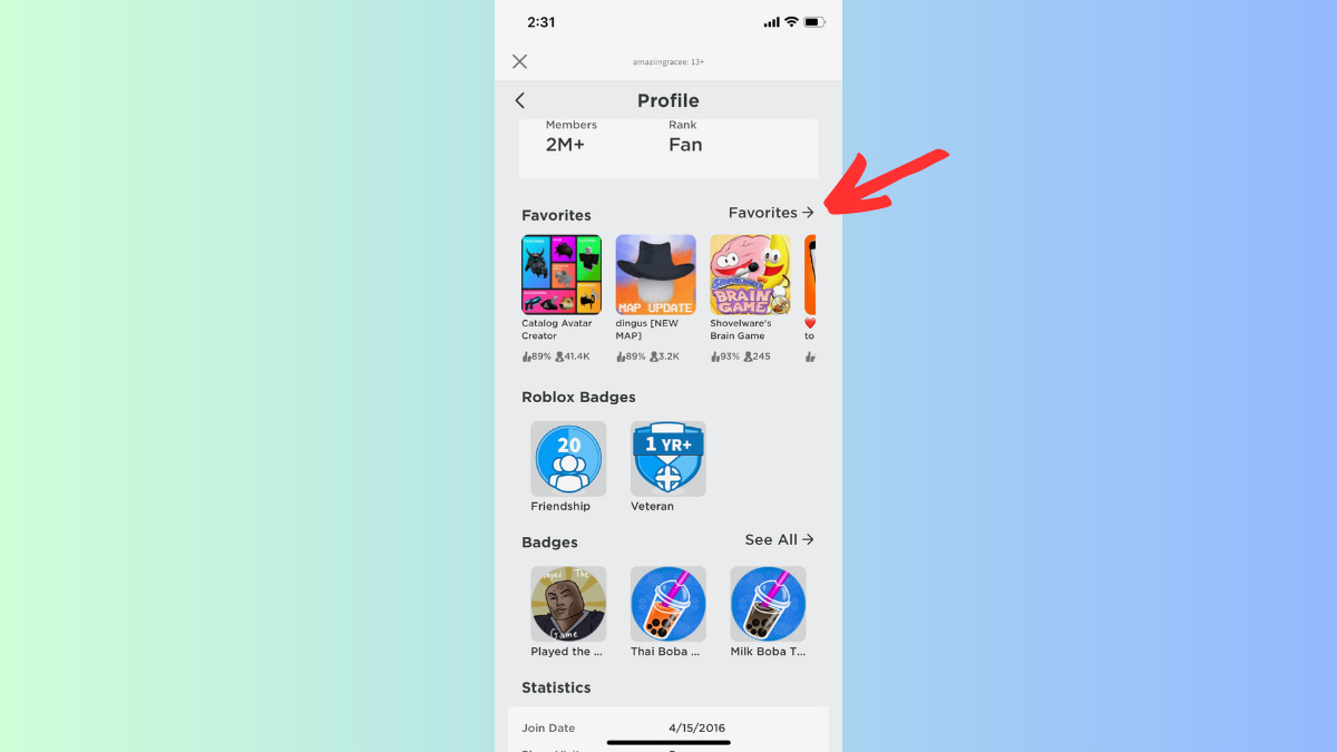 How to see favorites on Roblox mobile Pro Game Guides