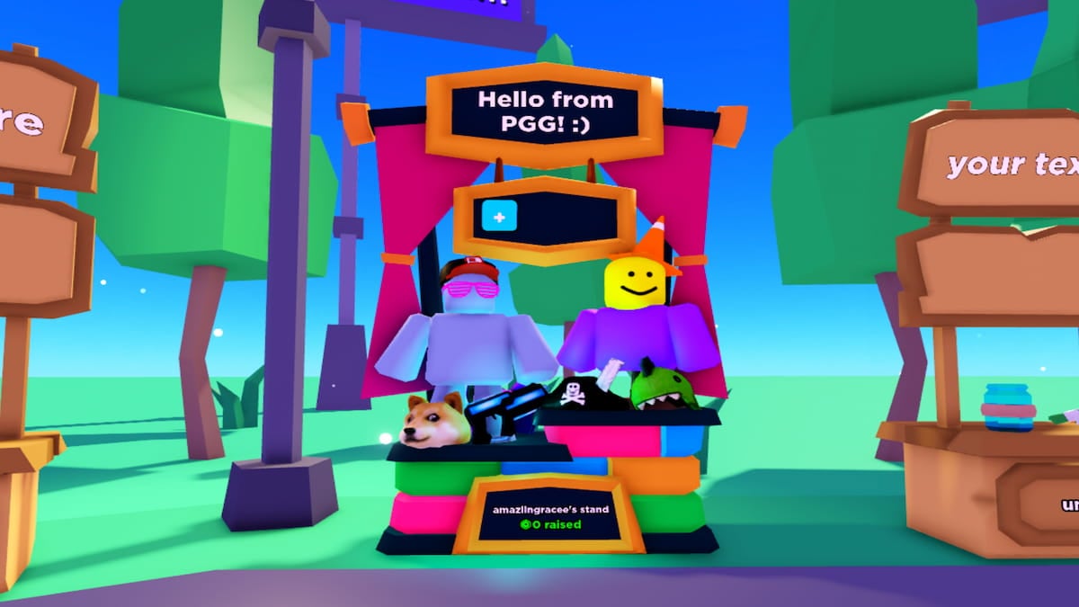 How to get the Catalog Avatar Creator booth in PLS DONATE Roblox