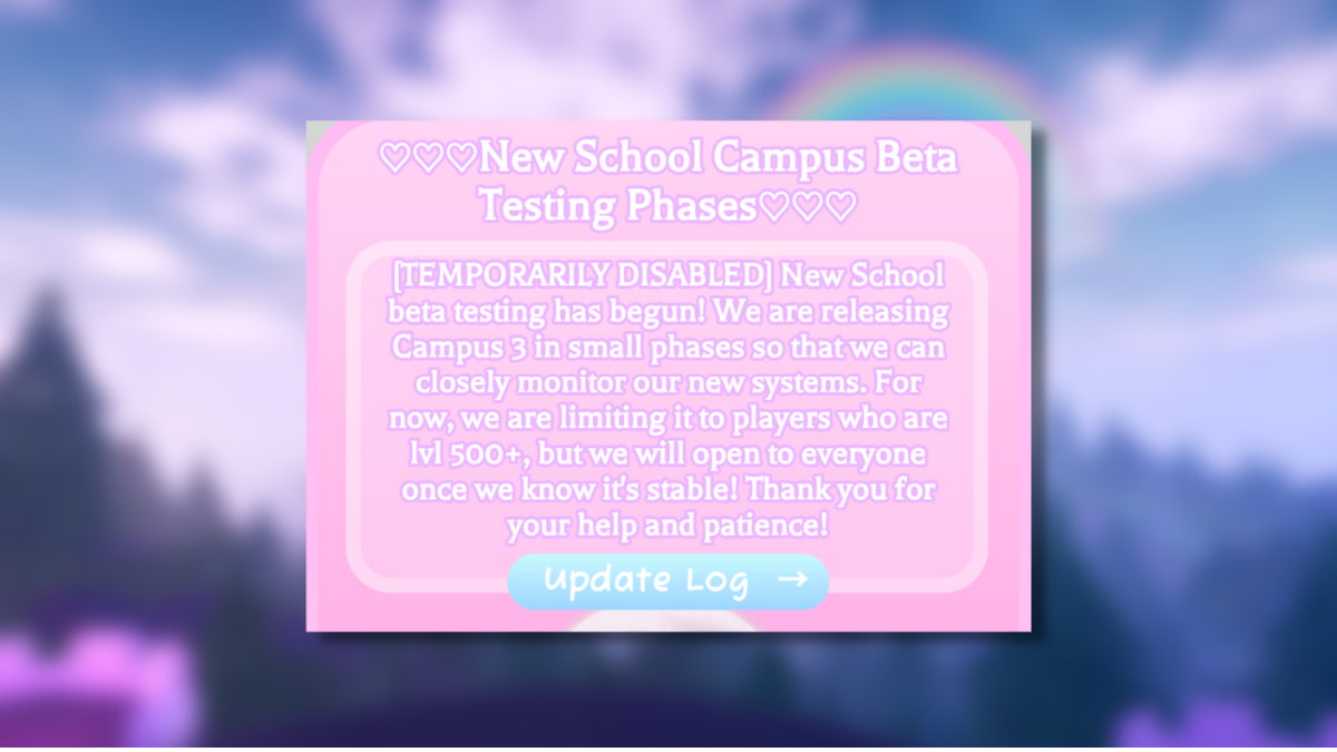 royale high campus 3 beta testing phase 1 is out right now! if you