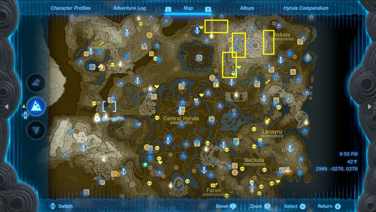 All Rock Octorok Locations (Map) in TOTK Zelda Tears of the Kingdom