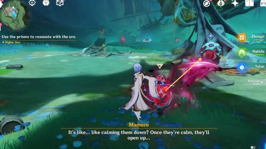 Genshin Impact A Brush of Seafoam and Crimson World Quest guide