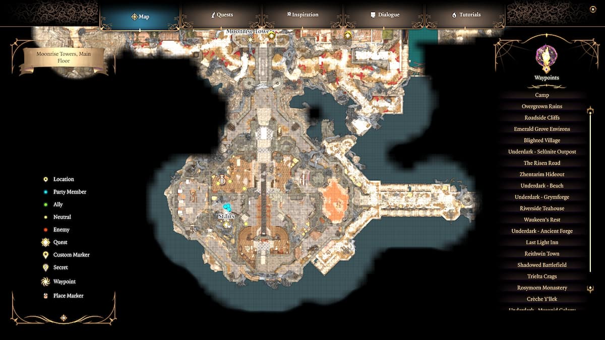 Baldurs Gate 3 Bg3 Moonrise Towers Location 