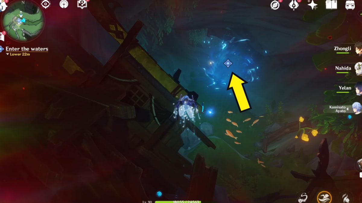 Genshin Impact Blue Longing of Heart and Moon World Quest Guide