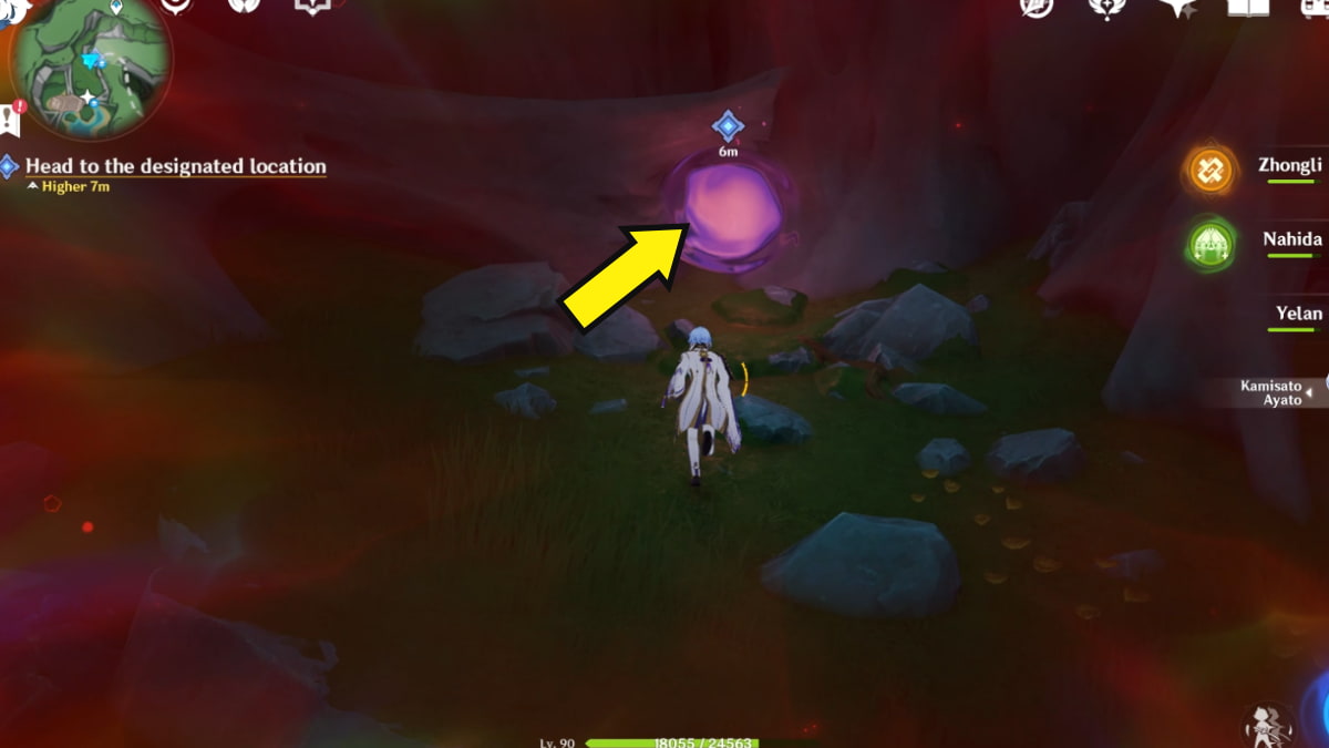 Genshin Impact Blue Longing of Heart and Moon World Quest Guide