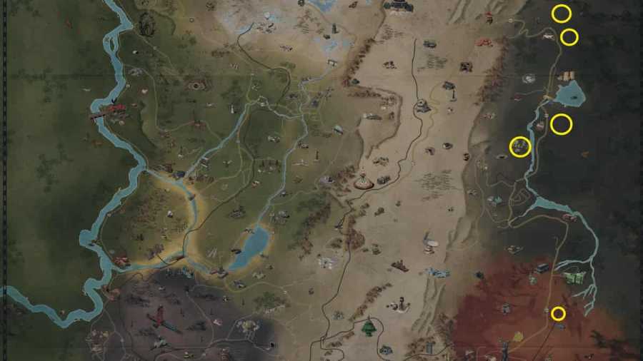 All Fallout 76 Angler Locations (Map) - Pro Game Guides