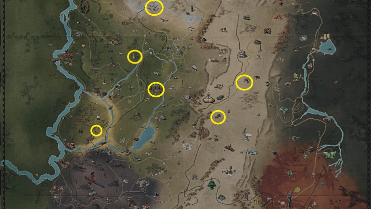 All Radtoad Locations - Fallout 76 - Pro Game Guides