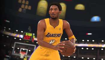 Kobe Bryant in NBA 2K24 in number 8 jersey