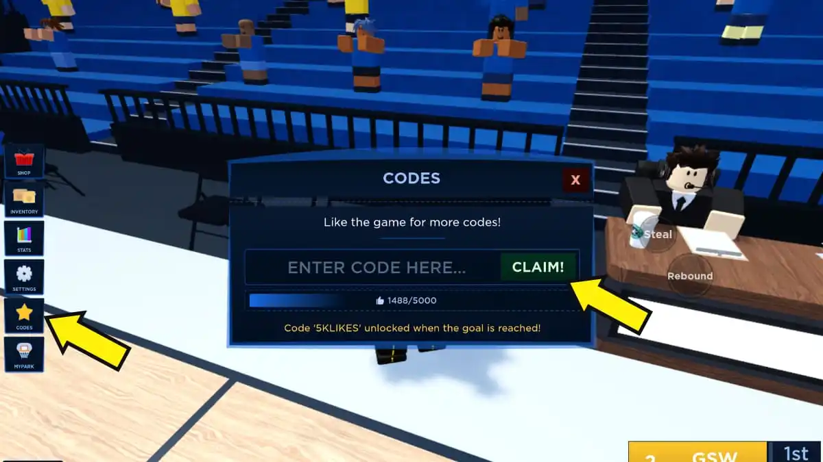 Basketball Legends codes for December 2023