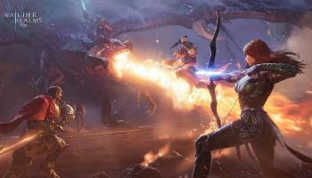Heroes fighting in Watcher of Realms