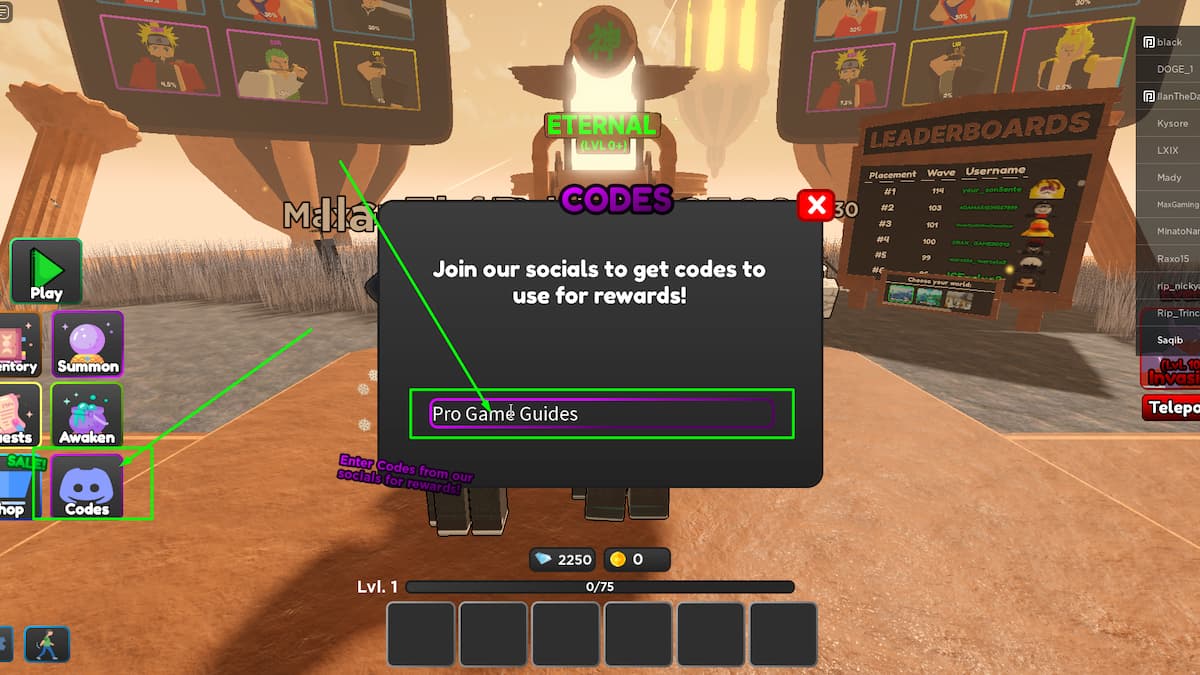 Eternal Tower Defense Codes (November 2023) - Roblox