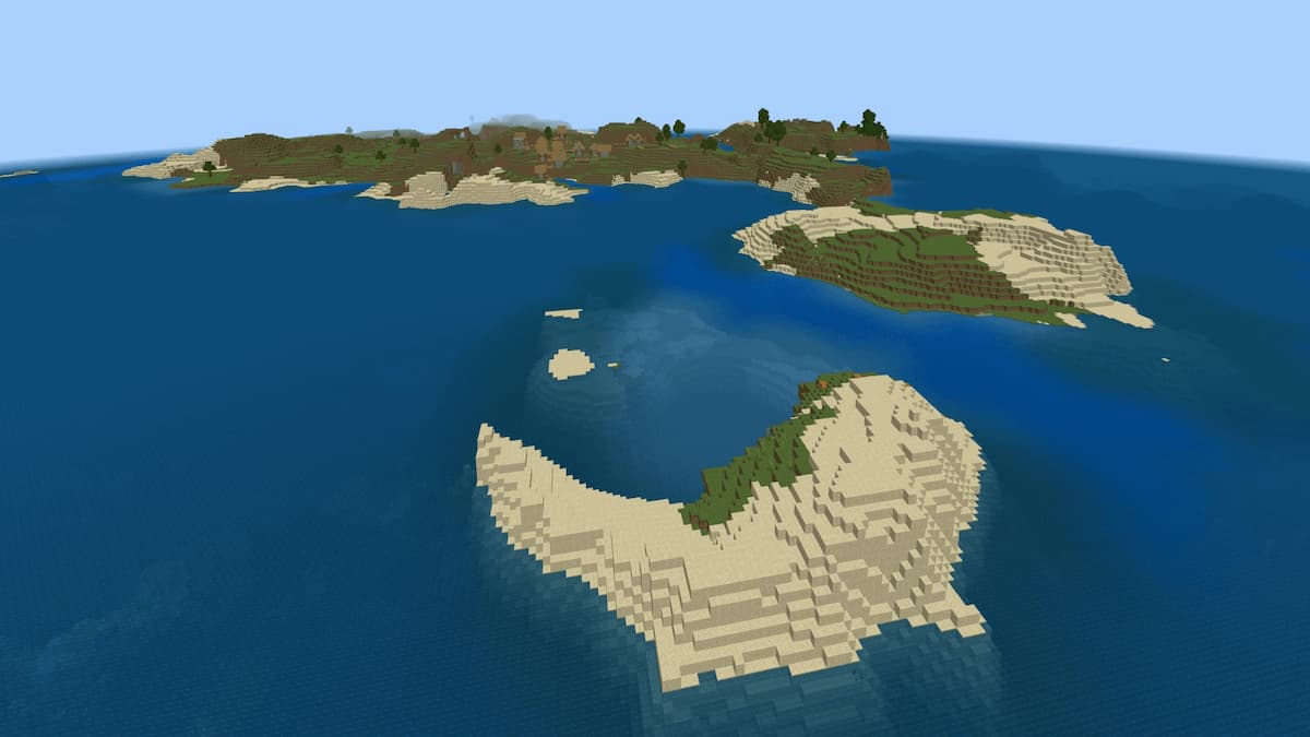 Best Minecraft PE Seeds Of All Time For 1 20 January 2024 Pro Game   Minecraft PE Crescent Cave Island 