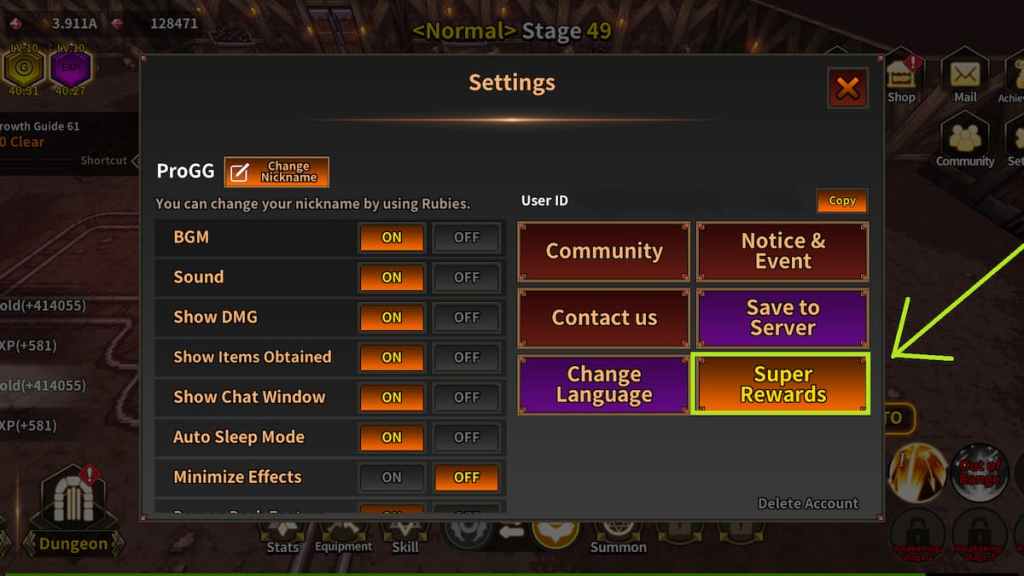 Demigod Idle codes redeem page