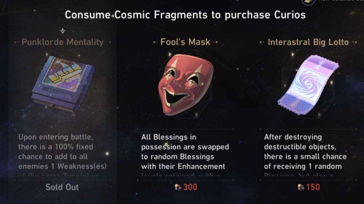 Star Rail Leak Reveals New Simulated Universe Curios for Version 1.6