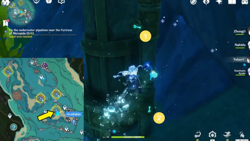 Genshin Impact Our Purpose Is in Another Canal World Quest guide | Pro ...