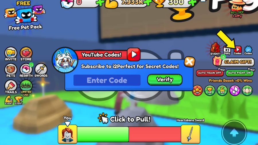 Pull a Sword Codes (May 2026) [EVENT] | Pro Game Guides