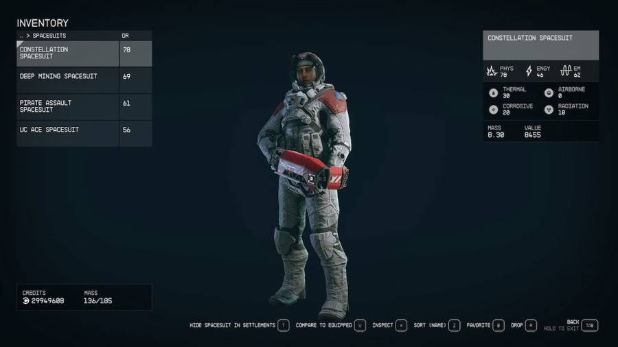 Starfield Constellation skin pack Appearance & how to equip Pro