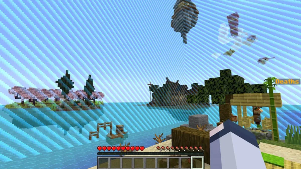 A special island survival game mode in Minecraft.