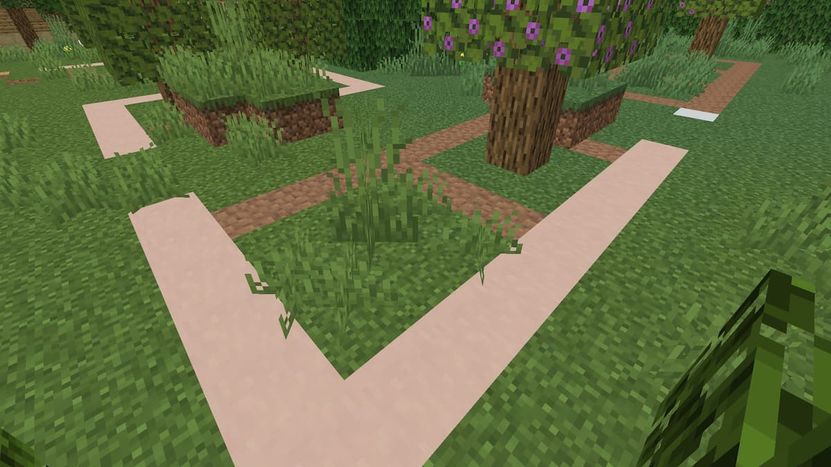 A line path puzzle from the Tribute Minecraft puzzle map.